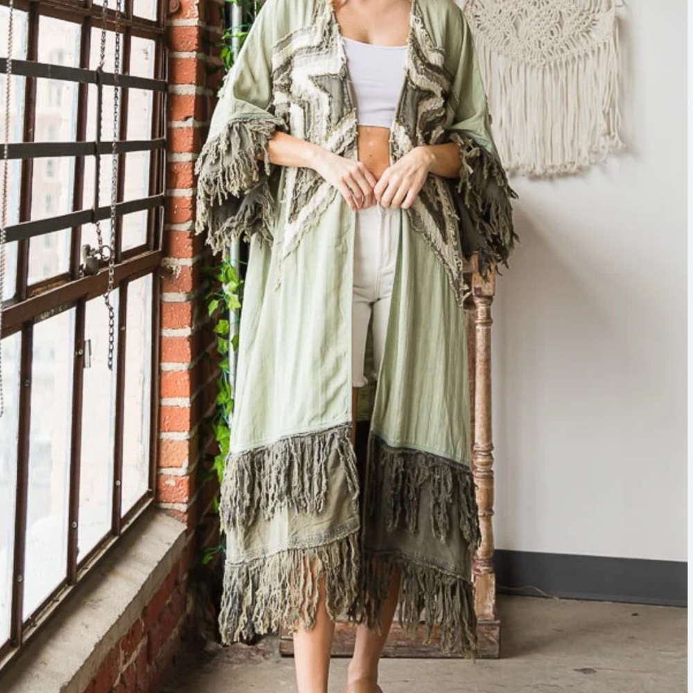 Beautiful Oli and Hali Star Duster with Fringe